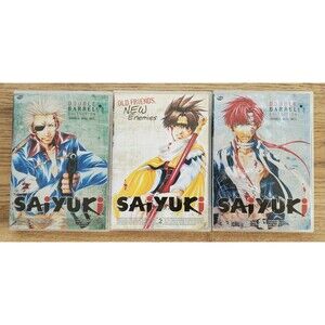 Saiyuki DVD LOT of 3 Includes Volume 2 and Double Barrel Collection 3 and 5